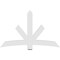 Ekena Millwork Alberta Architectural Grade PVC Gable Bracket, 72"W x 45"H x 2"D x 6"F, 15/12 Pitch GBP072X45X0206ALB00 - alternate 3